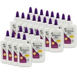 Charles Leonard All Purpose Glue, 4 oz., 24 Bottles