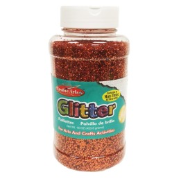 Charles Leonard Creative Arts by Charles Leonard Glitter, 16 oz. Bottle, Orange