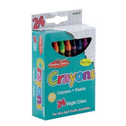 Charles Leonard Crayons, Assorted Colors, Box of 24