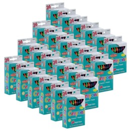 Charles Leonard Crayons, Assorted Colors, 24 Per Box, 24 Boxes