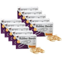 Charles Leonard Rubber Bands, 3" x 1/8", 1/4 lb Box, 10 Boxes
