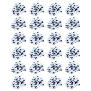 Charles Leonard Wiggle Eyes 10mm, Black, 50 Per Pack, 24 Packs