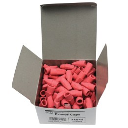 Charles Leonard Pencil Eraser Caps, Pink, Box of 144