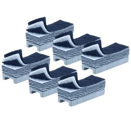 Charles Leonard Whiteboard Eraser, Peel Away Layers, 5" Felt, Pack of 6