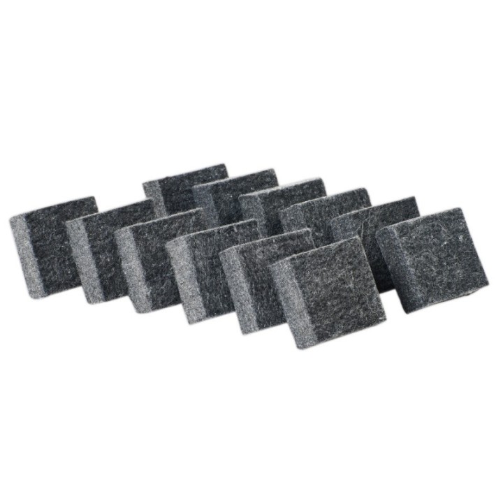 Charles Leonard Multi-Purpose Felt Erasers, 2" x 2", Charcoal, Pack of 12