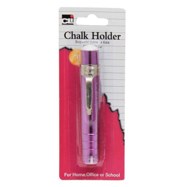 Charles Leonard Chalk Holder, Aluminum, Assorted Colors