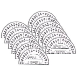 Charles Leonard Protractor Plastic, 4-Inch, Pack of 12
