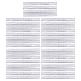 Charles Leonard Plastic Ruler with Pencil Groove, 12-Inch, Clear, Pack of 36