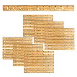 Charles Leonard Economy Wood Ruler, Pack of 48