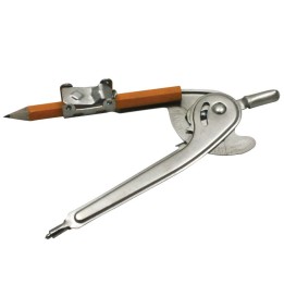 Charles Leonard Ball Bearing Compass with Golf Pencil, Safety Point, Pack of 12