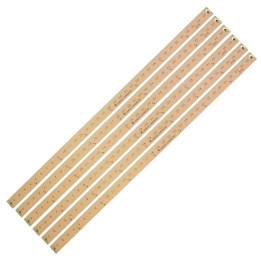 Charles Leonard Wood Yardstick, Pack of 6