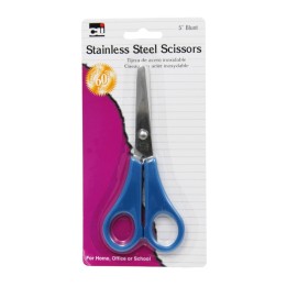 Charles Leonard Student Scissors, Blunt Tip, 5", Assorted Colors