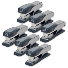 Charles Leonard Executive Half Strip Metal Stapler, Pack of 6