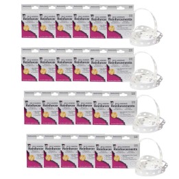 Charles Leonard Hole Reinforcements, 200 Per Pack, 24 Packs