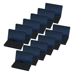 Charles Leonard Foam Stamp Pad, Small, 2.75 x 4.25 Inches, Black, Pack of 12