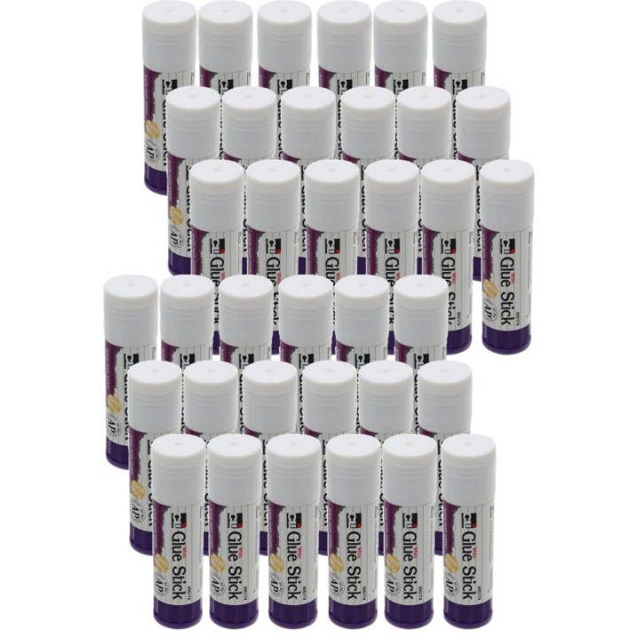 Charles Leonard Glue Stick, White, .74 oz, Pack of 36