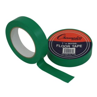 Champion Sports Floor Marking Tape, 1" x 36 yd, Green