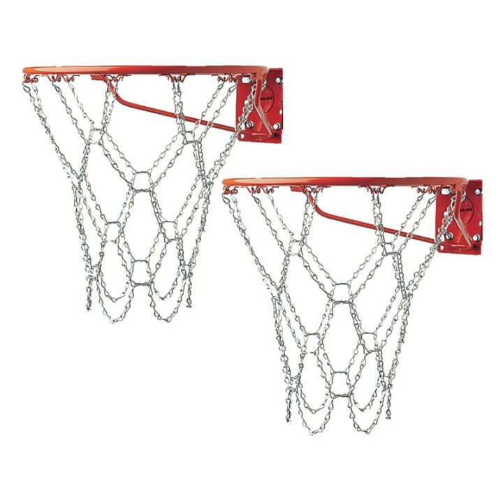 Champion Sports Steel Chain Basketball Net, Pack of 2