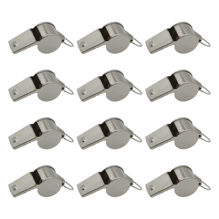 Champion Sports Metal Whistle, Set of 12