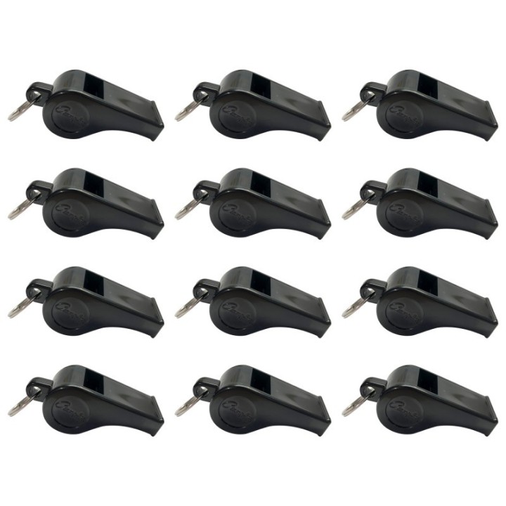 Champion Sports Whistles, Plastic, Pack of 12