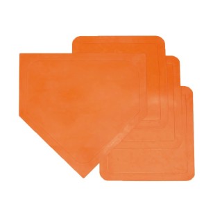 Champion Sports Throwdown Gym Base Set, Orange, Set of 4