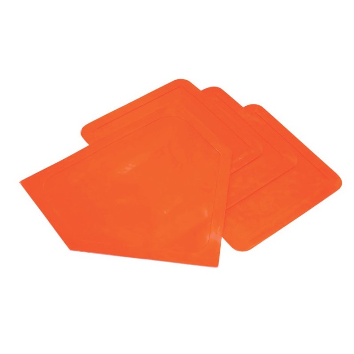 Champion Sports Throwdown Gym Base Set, Orange, 2 Sets