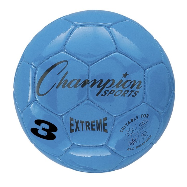 Champion Sports Extreme Soccer Ball, Size 3, Blue
