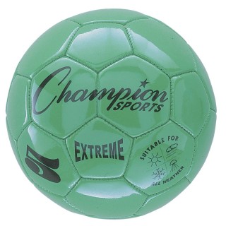 Champion Sports Extreme Soccer Ball, Size 5, Green