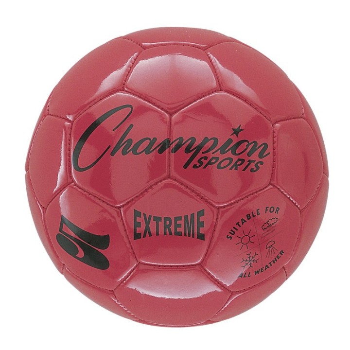 Champion Sports Extreme Soccer Ball, Size 5, Red