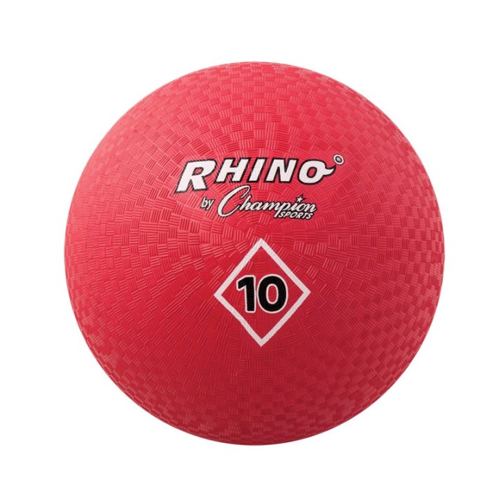 Champion Sports Playground Ball, 10", Red