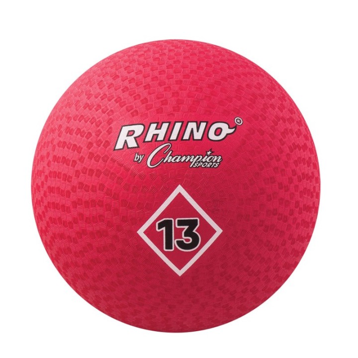 Champion Sports Playground Ball, 13", Red