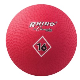 Champion Sports Playground Ball, 16", Red