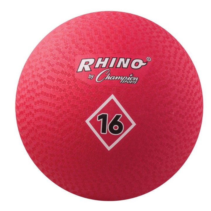 Champion Sports Playground Ball, 16", Red