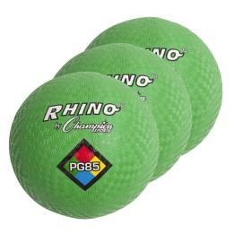 Champion Sports Playground Ball, 8-1/2", Green, Pack of 3