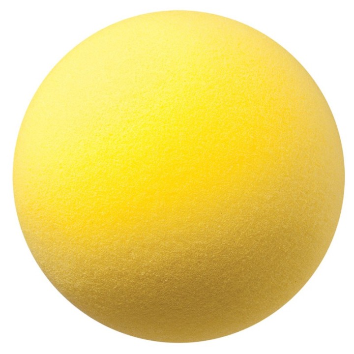 Champion Sports Uncoated Regular Density Foam Ball, 8-1/2", Yellow