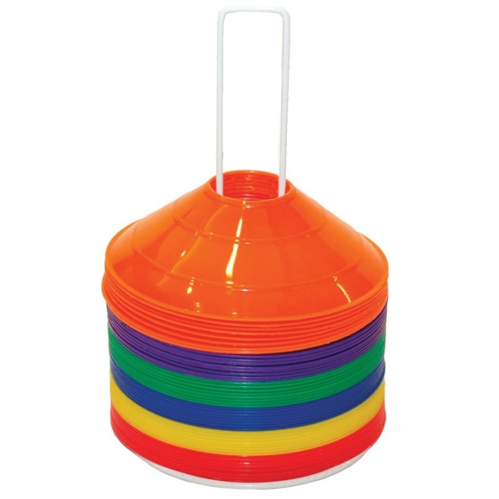 Champion Sports Saucer Field Cone Set, Set of 48