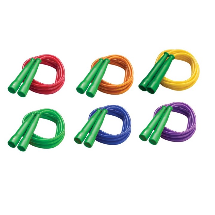Champion Sports Licorice Speed Jump Rope, 10' with Green Handles, Pack of 6