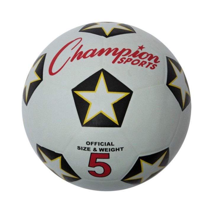 Champion Sports Rubber Cover Soccer Ball, Size 5