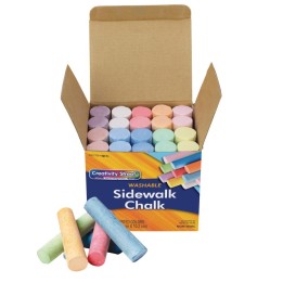 Creativity Street® Sidewalk Chalk, Assorted Colors, 4", 20 Pieces