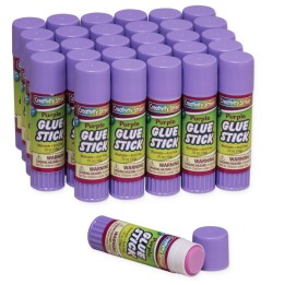 Creativity Street® Glue Sticks, Purple, 0.70 oz., 30 Count