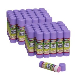 Creativity Street® Glue Sticks, Purple, 0.70 oz., 30 Per Pack, 2 Packs