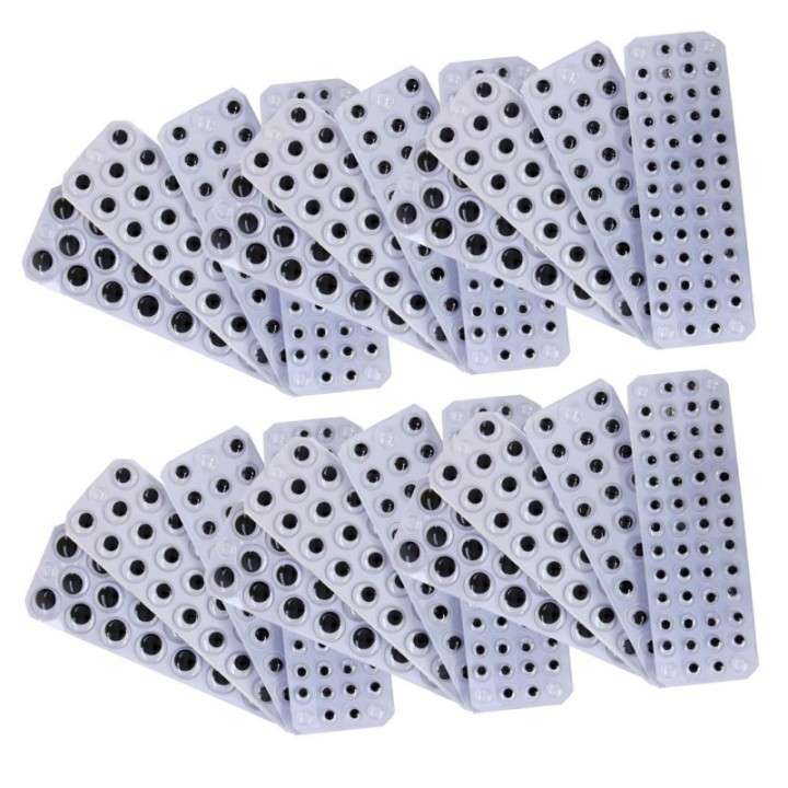 Creativity Street® Peel & Stick Wiggle Eyes Black, Assorted Sizes, 137 Per Pack, 6 Packs