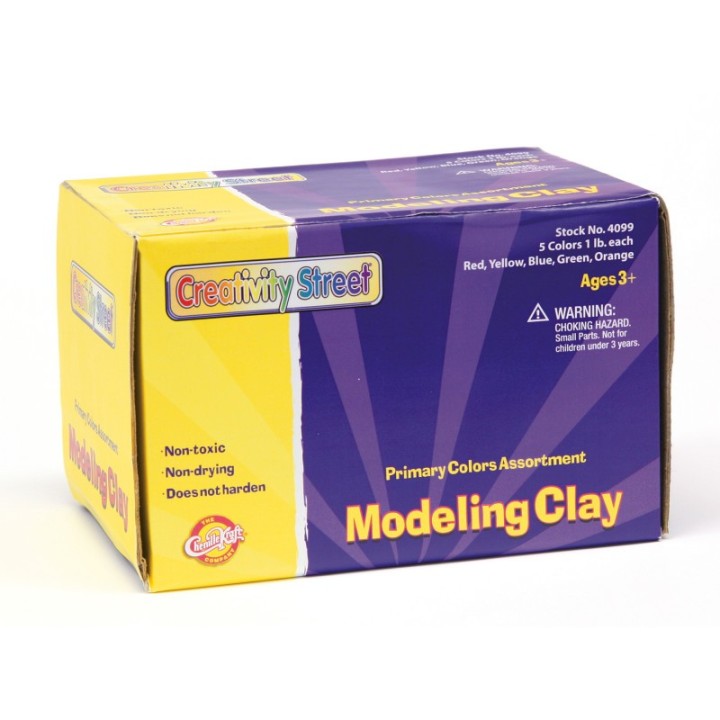 Creativity Street® Modeling Clay, 5 Primary Color Assortment, 5 sticks, 5 lbs. Total