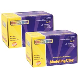 Creativity Street® Modeling Clay, 5 Primary Color Assortment, 5 sticks/5 lbs. Per Set, 2 Sets