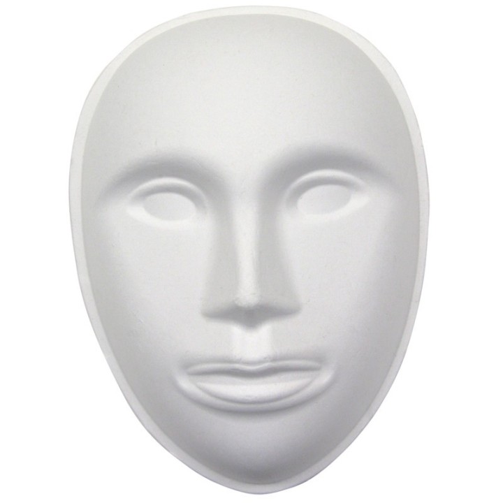 Creativity Street® Paperboard Mask, Face, 8" x 5-3/4", White, 1 Piece