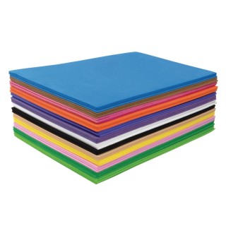 Creativity Street® WonderFoam® Sheets, Assorted Colors, 5.5" x 8.5", 40 Sheets