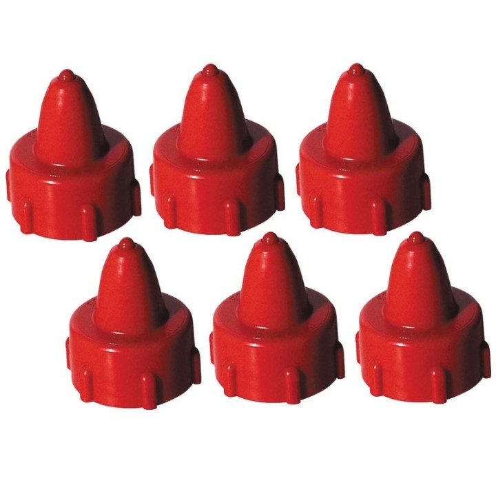 Creativity Street® Tap-N-Glue® Glue Cap, Red, 1" Diameter, 6 Caps