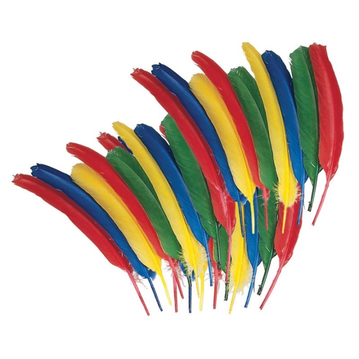 Creativity Street® Quill Feathers, Assorted Colors, 12", 24 Pieces