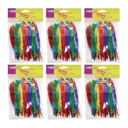 Creativity Street® Duck Quills, Assorted Colors, 3" to 5", 14 grams Per Pack, 6 Packs