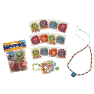 Creativity Street® 100 Days of School Bead Kits, Assorted Sizes, 12 Kits